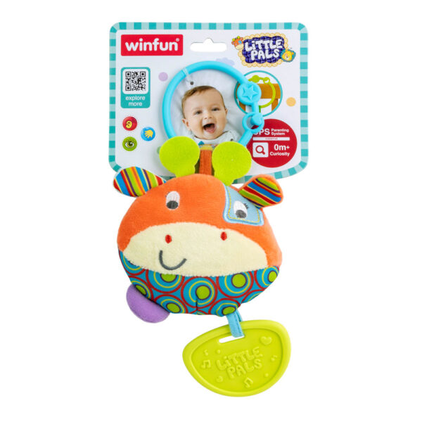 WINFUN Плюшена дрънкалка крава Little Pals
