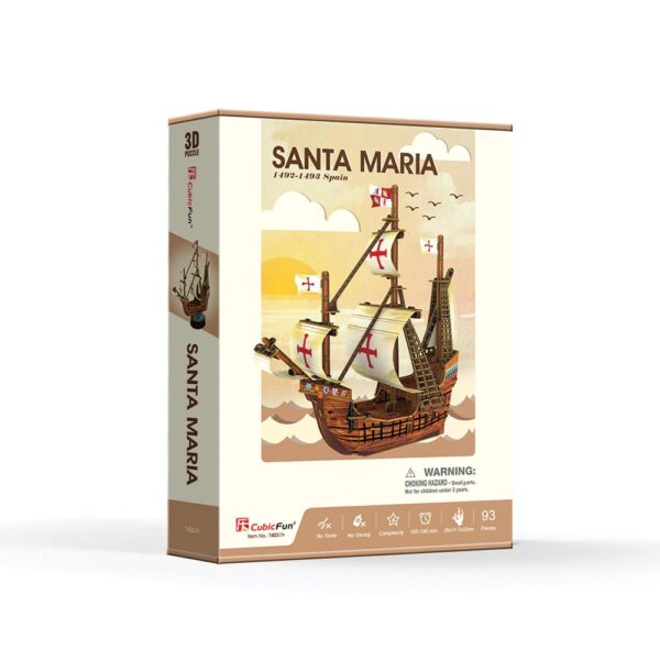 CubicFun 3D Пъзел КОРАБ SANTA MARIA T4031h