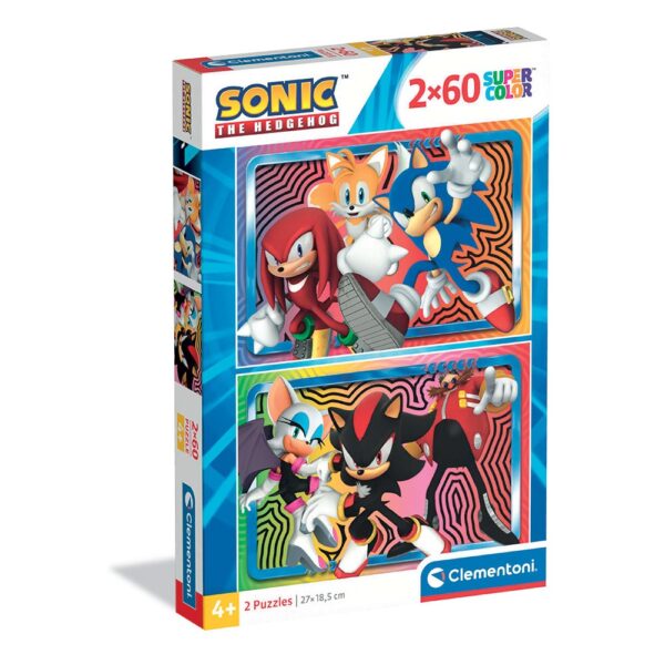 CLEMENTONI 2x60ч.Пъзел Sonic
