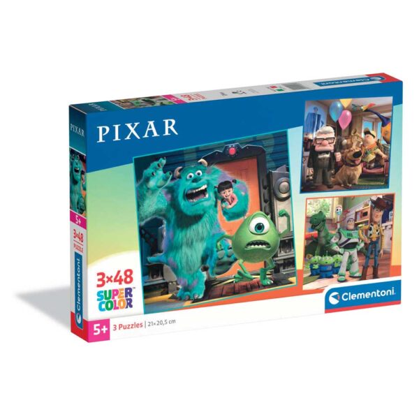 CLEMENTONI 3x48ч. Пъзел Disney Pixar