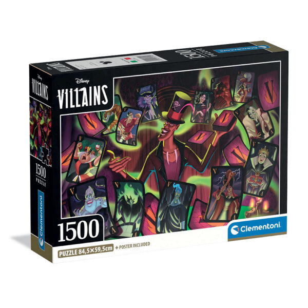 CLEMENTONI 1500ч. Пъзел Disney Villains