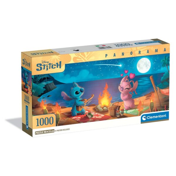 CLEMENTONI 1000ч. Пъзел Panorama Disney Stitch