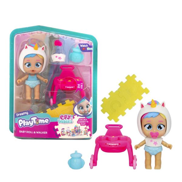 IMC CRYBABIES Кукла с проходилка Dreamy PLAY TIME