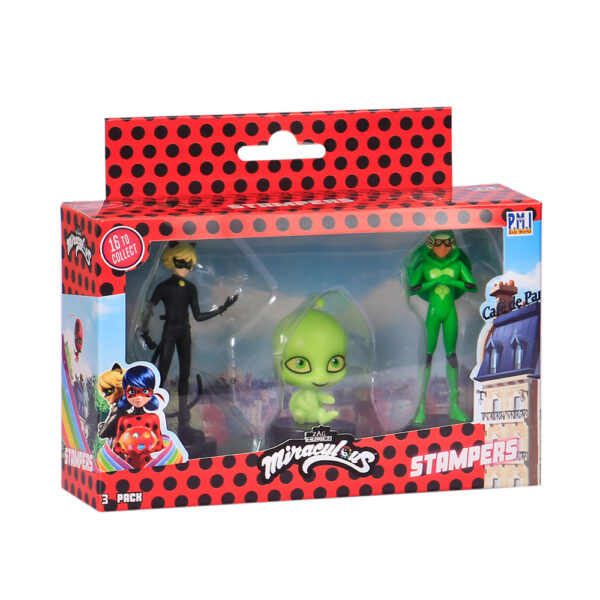 P.M.I. Miraculous Калинката и Котарака — 3 фигурки печат