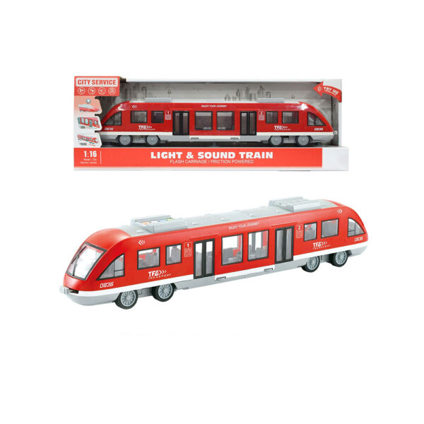 City Service Влак метро 1:16 червен