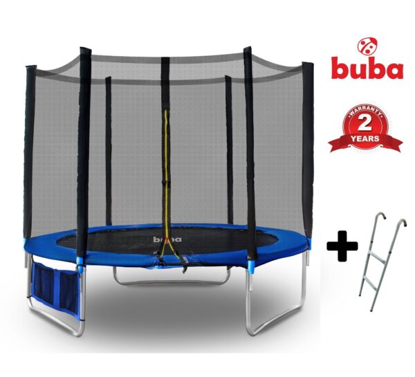 Детски батут Buba с мрежа, 8 фута / 244 см