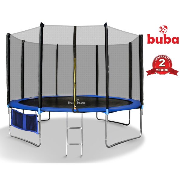 Buba детски батут с предпазна мрежа 12″ 366 см