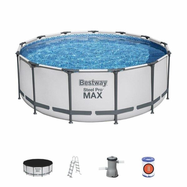 Басейн Bestway Steel Pro MAX 396 х 122 см с помпа и покривало