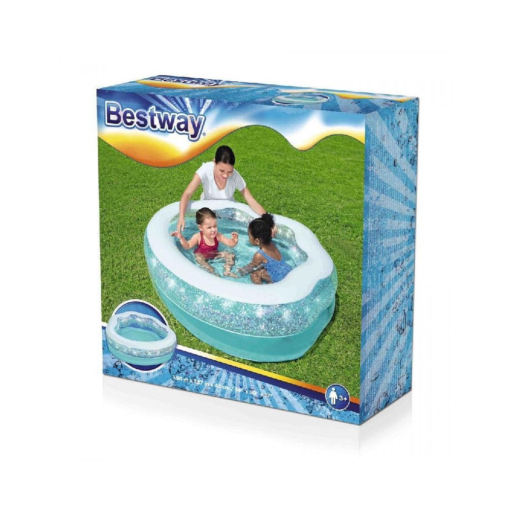 Bestway Sparkle Shell детски басейн мида с брокат 150x127x43 см - Image 3