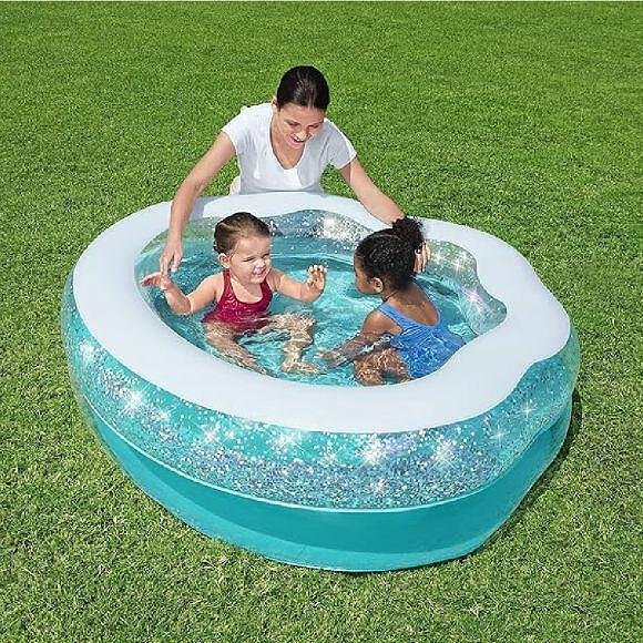 Bestway Sparkle Shell детски басейн мида с брокат 150x127x43 см - Image 2