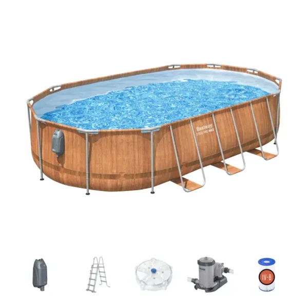 Овален басейн Bestway Comfort Jet 610 х 366 х 122 см