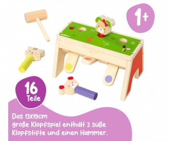 Дървена игра с чукче Pop Up Eichhorn Friends 100005474 - Image 2