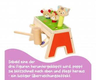 Дървена игра с чукче Pop Up Eichhorn Friends 100005474 - Image 3