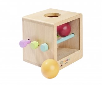 Дървена Montessori кутия с топки Eichhorn 100006030