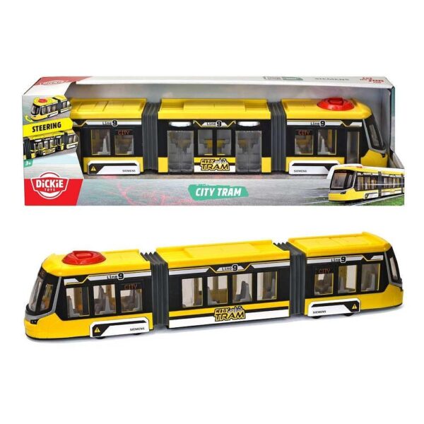 Градски трамвай играчка Siemens City Tram, жълт, Dickie Toys 203747016GK1