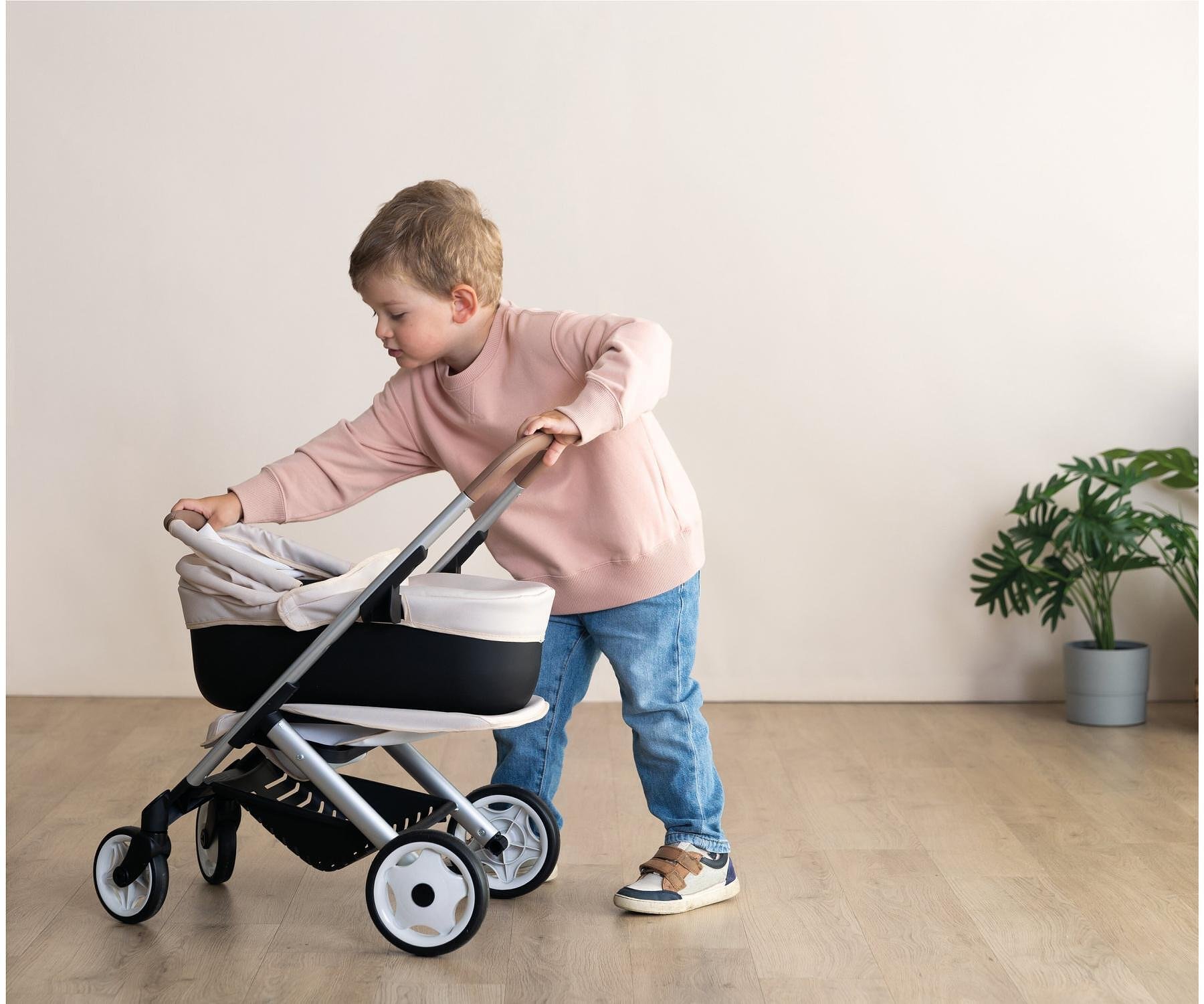 Количка за кукли Maxi - Cosi 3 в 1, Бежова, Smoby 7600253122 - Image 4