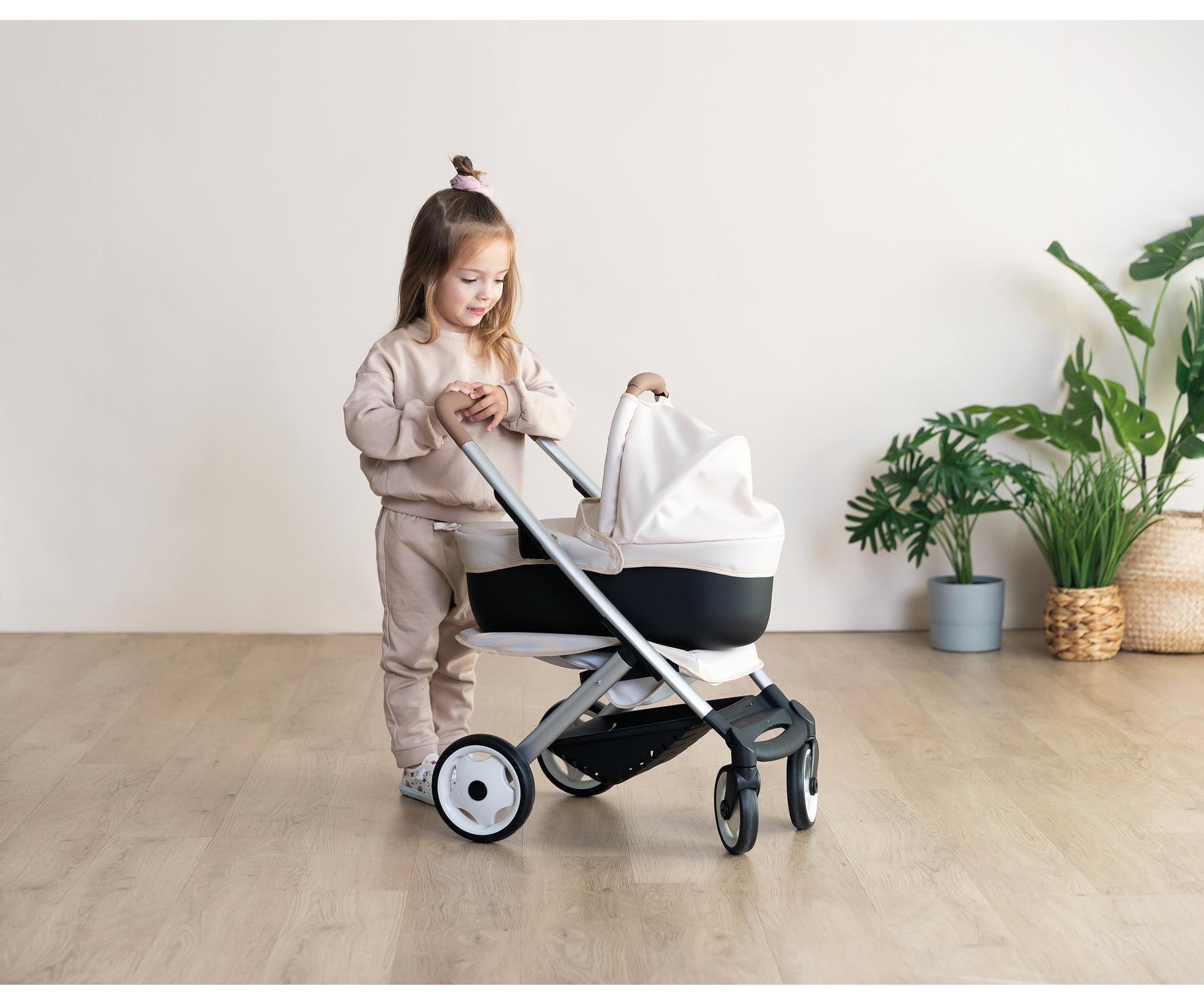 Количка за кукли Maxi - Cosi 3 в 1, Бежова, Smoby 7600253122 - Image 6