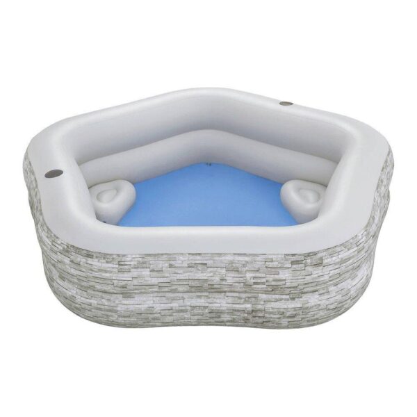 Надуваем семеен басейн Bestway 54423 с 2 седалки, 213 x 206 x 53 см
