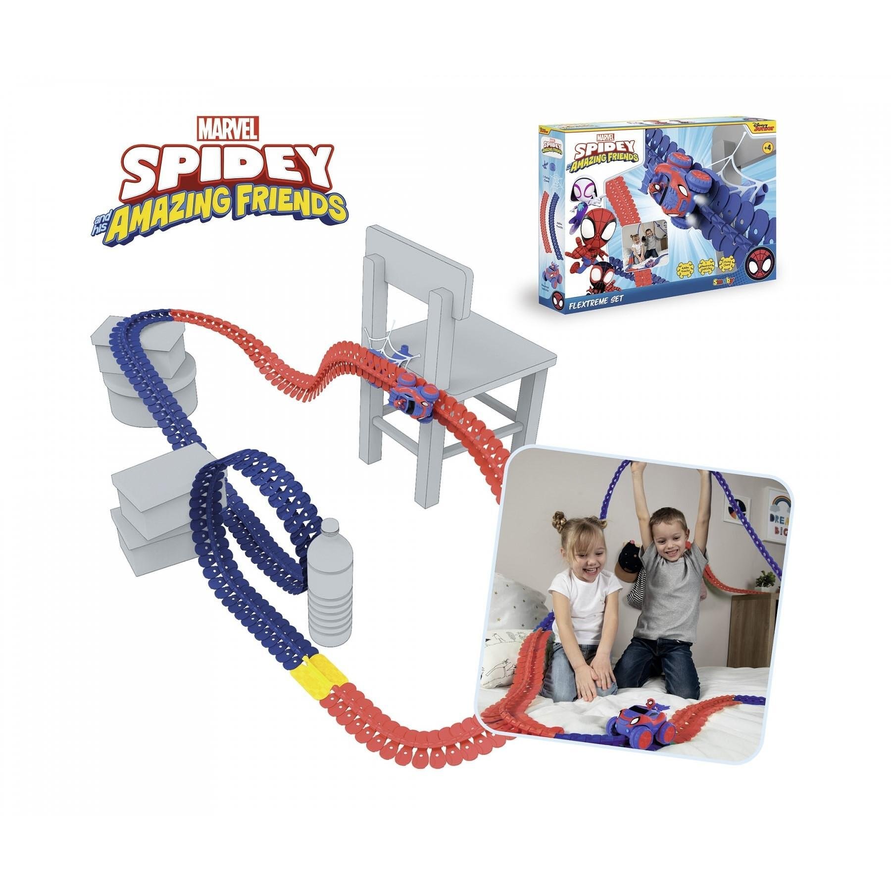Писта с количка Smoby Spidey FleXtreme Racetrack 7600180918