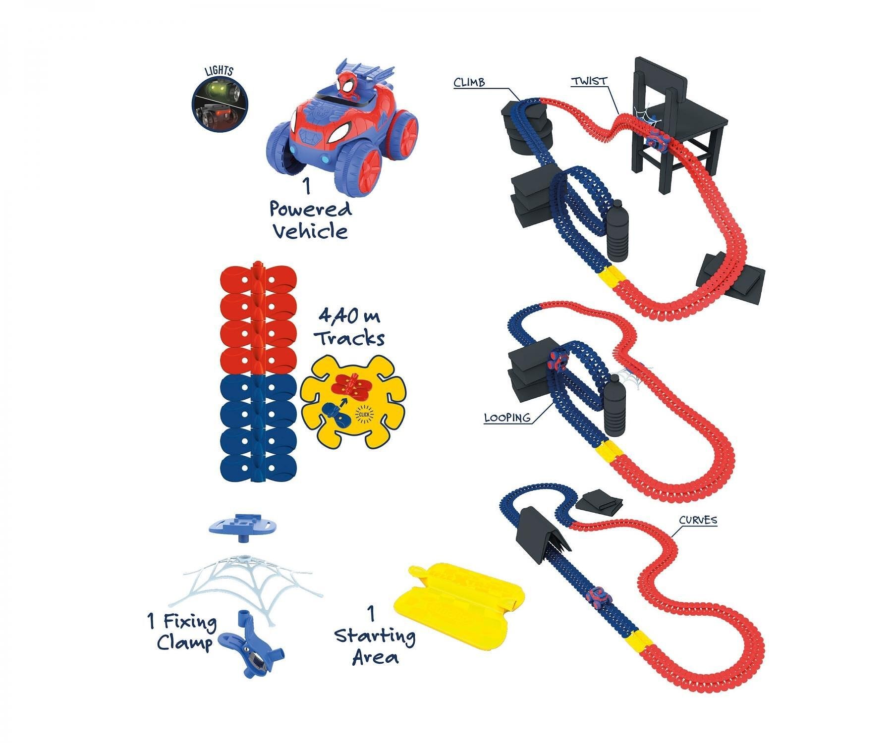 Писта с количка Smoby Spidey FleXtreme Racetrack 7600180918 - Image 6
