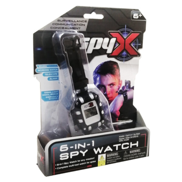 SpyX – шпионски часовник 6 в 1 с далекоглед и светлина