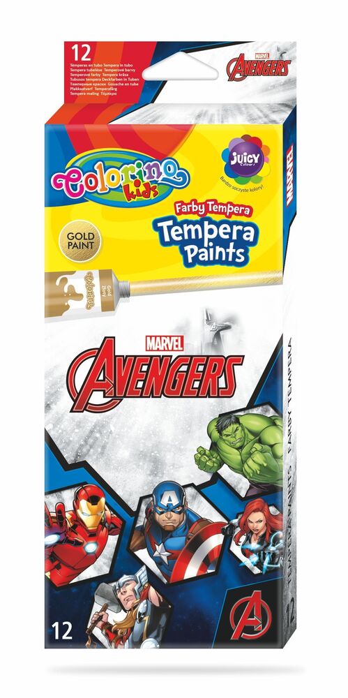 Темперни бои The Avengers 12 цвята в бурканчета Colorino