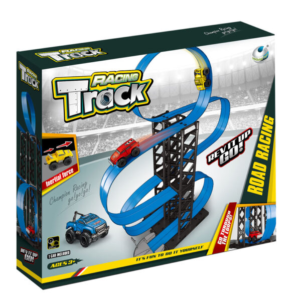 Racing Track – писта на 3 нива с лупинг и инерционна кола