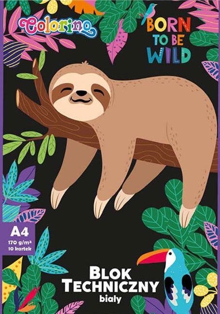 Блок за рисуване A4 10 л. 170 г Wildkid Colorino