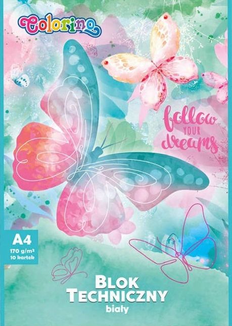 Блок за рисуване A4 10 л. 170 г Dreams Colorino