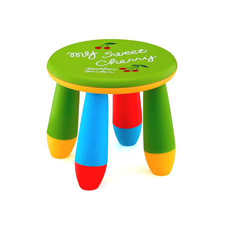 Кръгло столче LXS-302, зелено – Horecano Kids