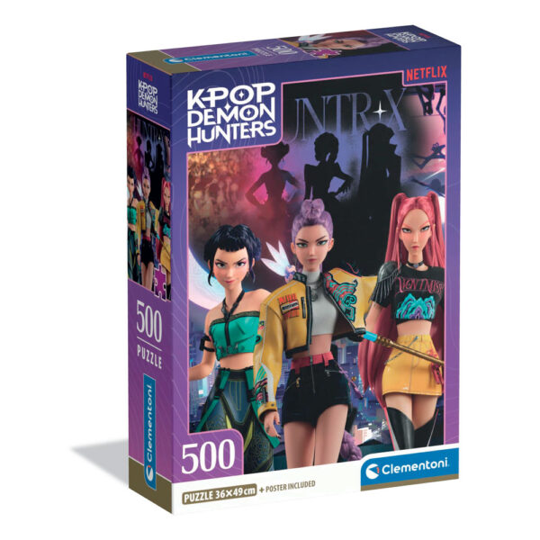 Clementoni KPOP Demon Hunters 2 – пъзел 500 части, 35626