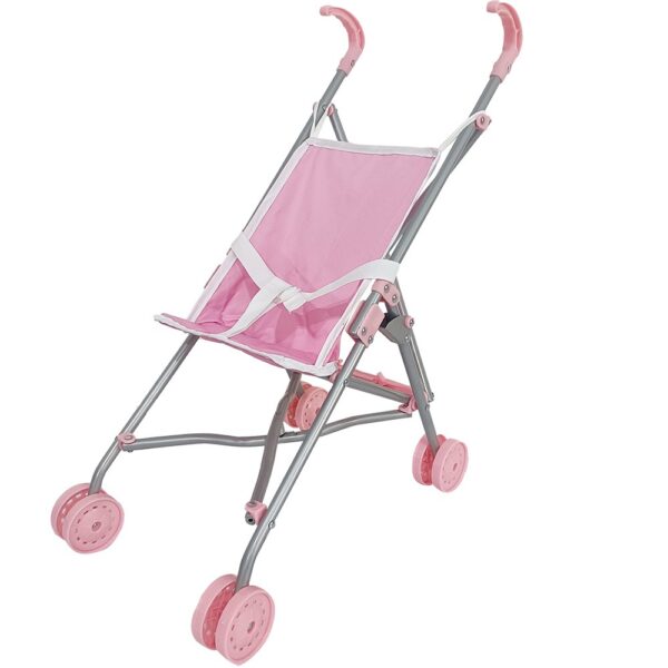 Bambolina Buggy – сгъваема розова количка за кукли