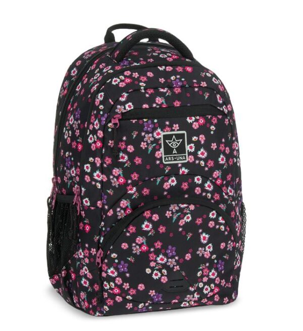 Ученическа раница Ars Una ERGO 27 л Pearl Blossom Black
