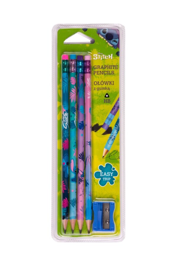 Моливи HB 4 бр. блистер Stitch