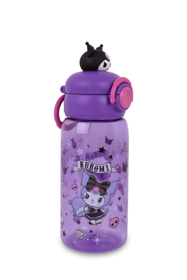 Бутилка CoolPack Kuromi 600 мл със сламка
