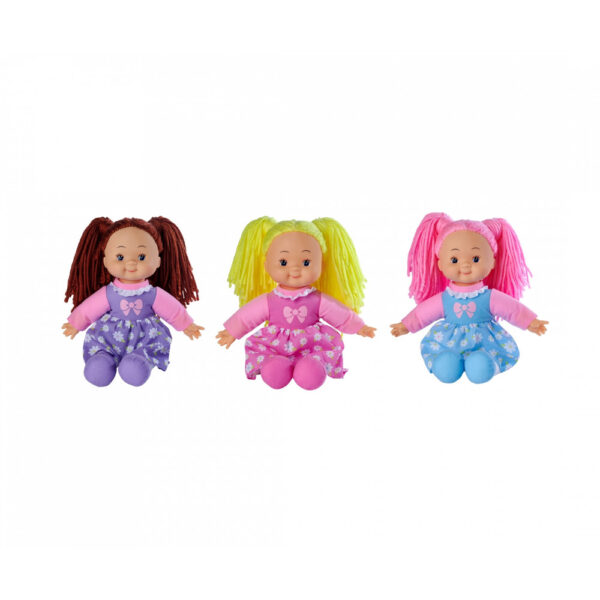 Flower Dolly Simba – парцалена кукла с цветна рокля, 38 см