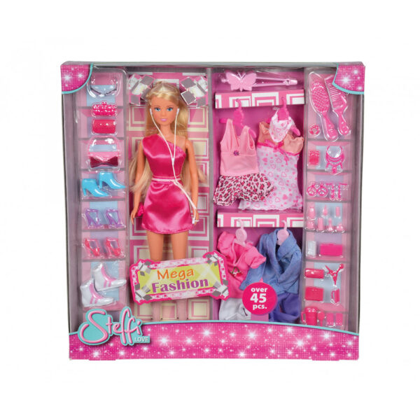 Steffi LOVE Mega Fashion – кукла с гардероб от 45 части