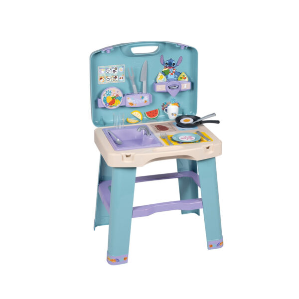 Stitch кухня в куфар Smoby с 20 принадлежности