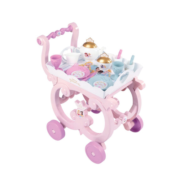 Disney Princess Smoby – чаен сервиз с розова количка