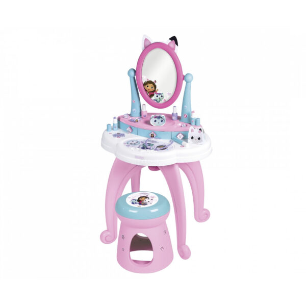 Габи: тоалетка 2 в 1 със столче и 12 аксесоара Smoby