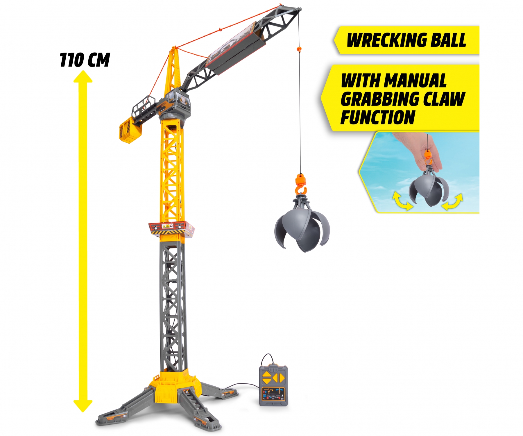 Mighty Crane на Dickie – детски кран 110 см със захват - Image 2