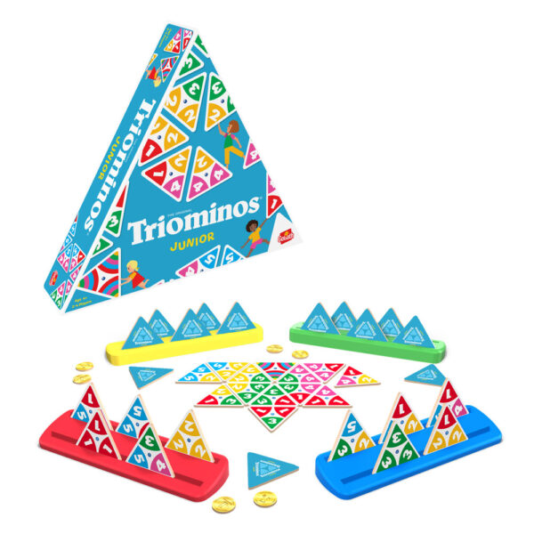 Goliath Triominos Junior – триъгълно домино с числа и цветове