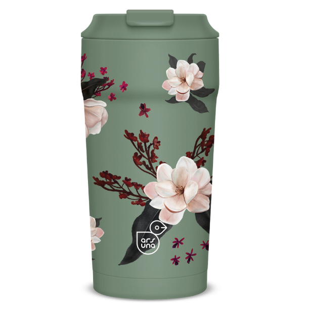 Термо чаша Ars Una Flowery Green 470 мл