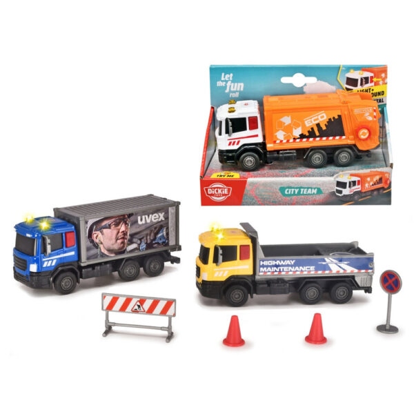 Градска задача за City Team – камион Dickie Toys 17 см