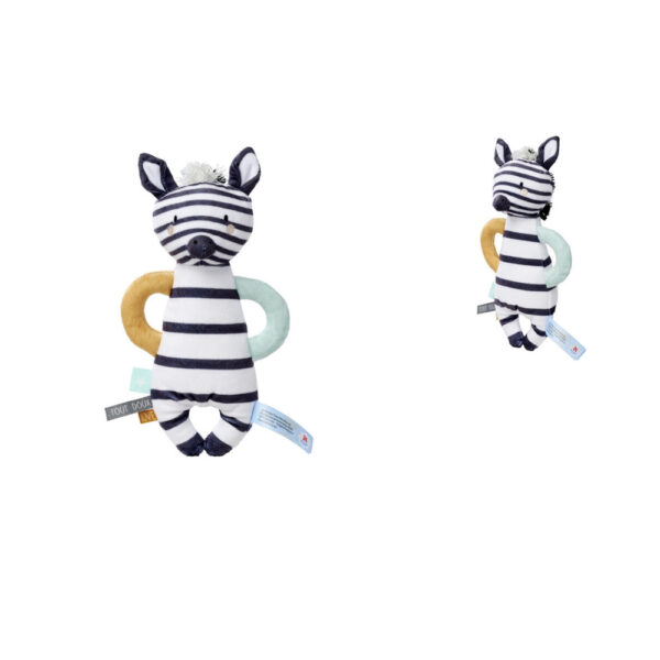 Раираната зебра Azebou – плюшена играчка Nicotoy, 25 см