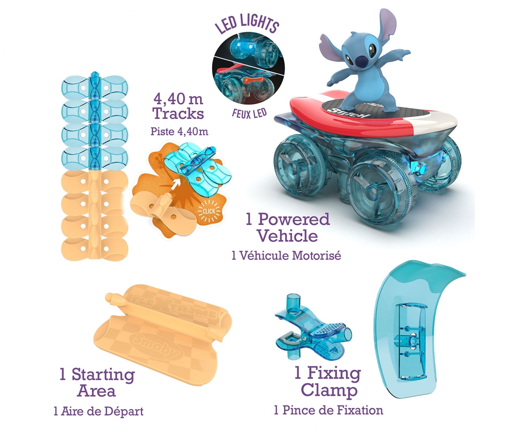 Stitch FleXtreme – гъвкава писта Smoby с кола - Image 2