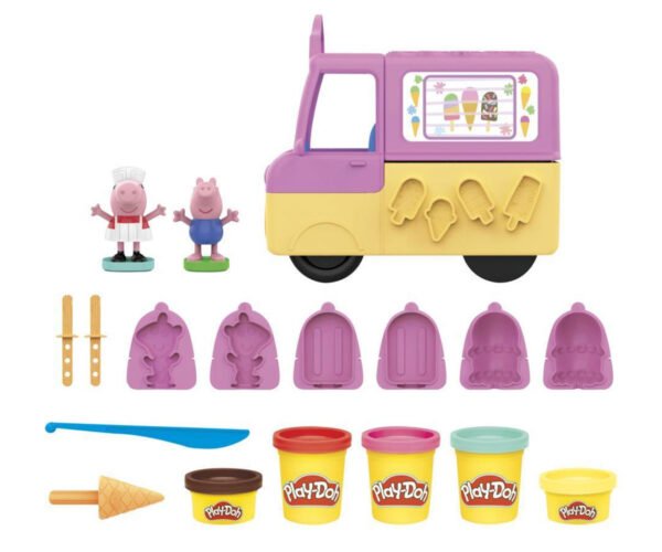 Play-Doh Peppa Pig – камион за сладолед с Пепа и Джордж