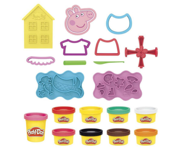 Play-Doh Peppa Pig – комплект за моделиране на Пепа и семейството