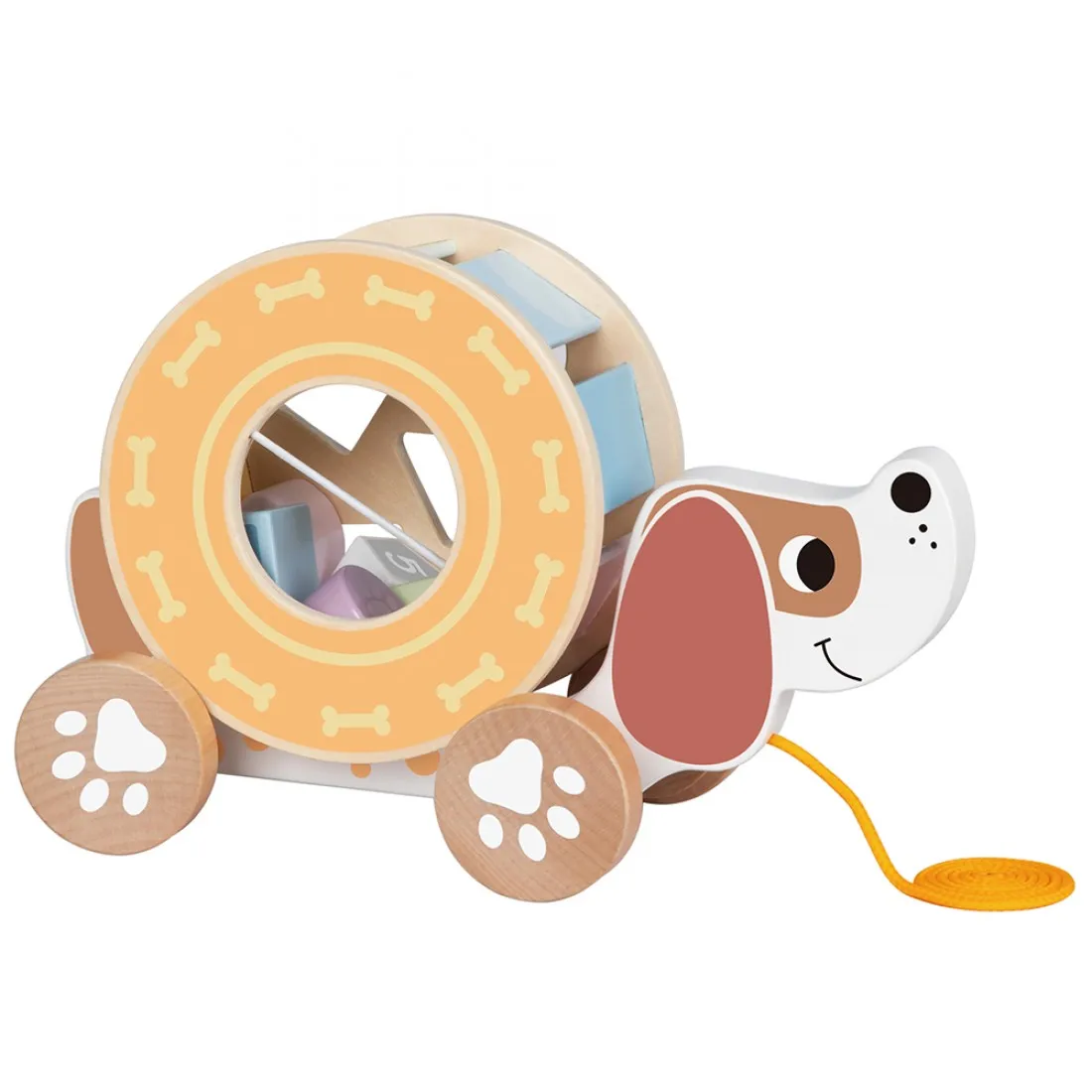 Дървен сортер за дърпане „Куче“ Tooky toys TL033N - Image 2