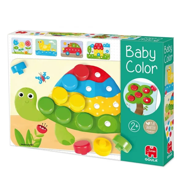 Мозайка с големи дървени елементи Goula Baby Color